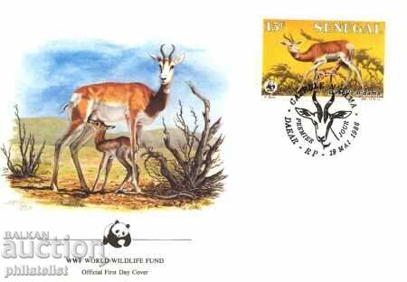 Delivery of Senegal 1986 - 4 pieces FDC Complete series - WWF Delivery of Senegal 1986 - 4 pieces FDC Complete series - WWF