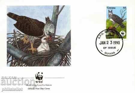 Guyana 1990 - 4 pieces FDC Complete series - WWF