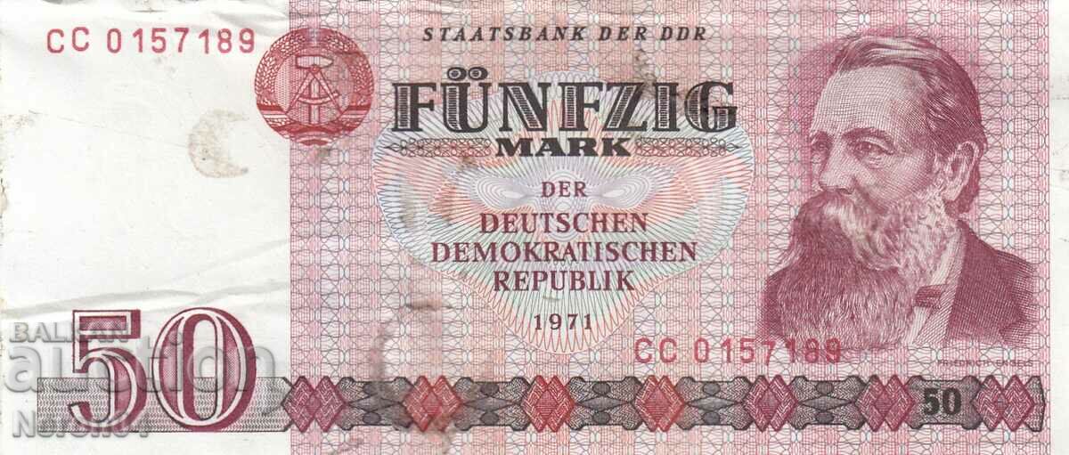 50 Marks 1971, Λαϊκή Δημοκρατία της Γερμανίας