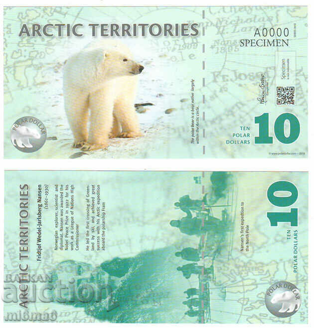 MI6MA6 - Teritoriile arctice 10 USD