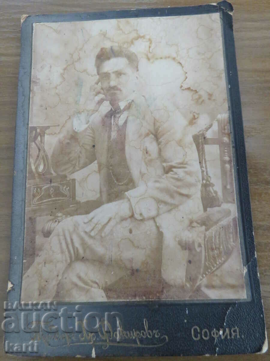 OLD PHOTO - CARDBOARD - PHOTO FAKIROV - SOFIA