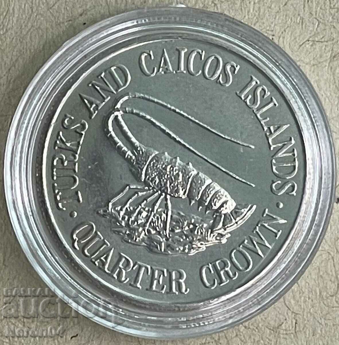 ¼ coroană 1981, Turks și Caicos