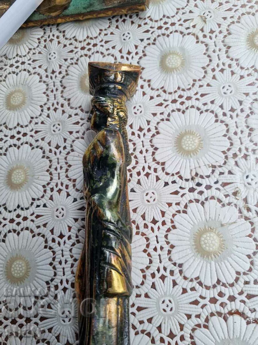 Old bronze sculpture. Figure - 6