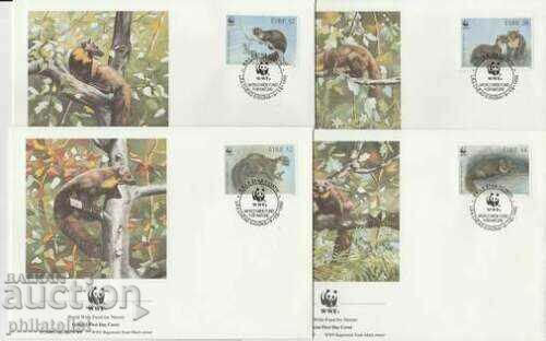 Ireland 1992 - 4 issues FDC Complete series - WWF