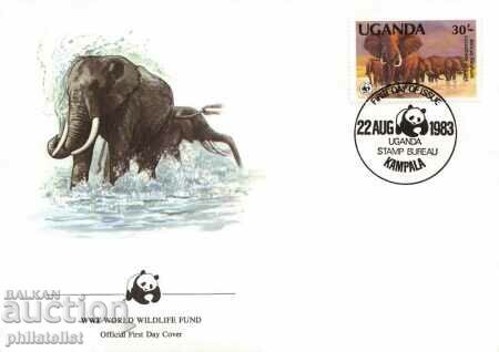 Uganda 1983 - 4 issues FDC Complete Series - WWF with price 3.00 BGN | € 1.53 Uganda 1983 - 4 issues FDC Complete Series - WWF with price 3.00 BGN | € 1.53