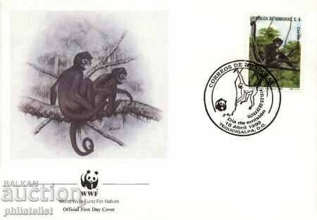 Honduras - 4 pieces FDC Complete series - WWF - Monkeys with price 3.05 BGN | € 1.56 Honduras - 4 pieces FDC Complete series - WWF - Monkeys with price 3.05 BGN | € 1.56