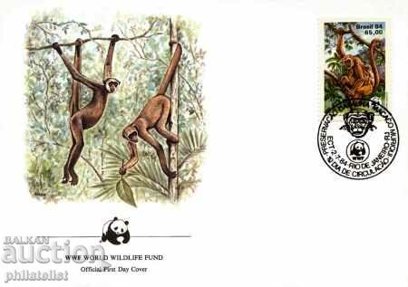 Brazil 1984 - 2 pieces FDC Complete series - WWF
