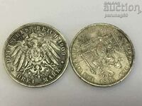 Германия  Бавария и Прусия лот 2 монети (L.105)