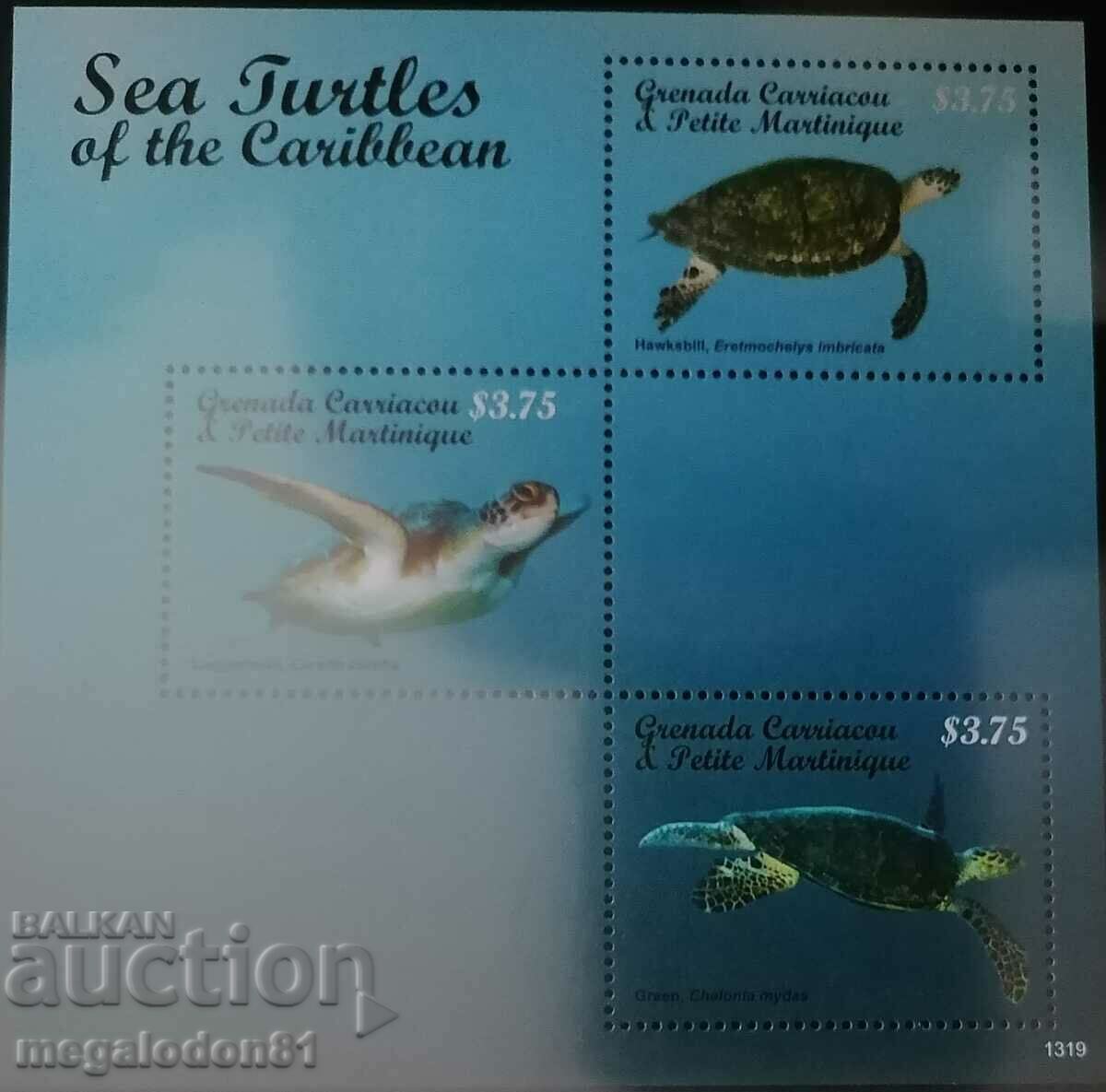 Гренада Кюрасао & Малка Мартиника - морски костенурки