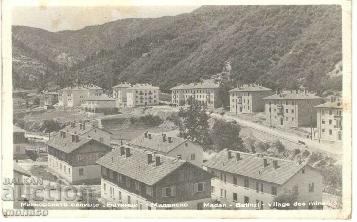 Old postcard - Madan, Batantsi Mining Village