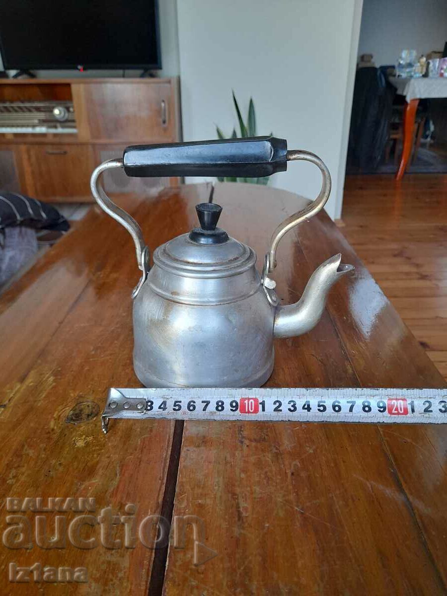 Auction Old aluminum teapot Auction Old aluminum teapot