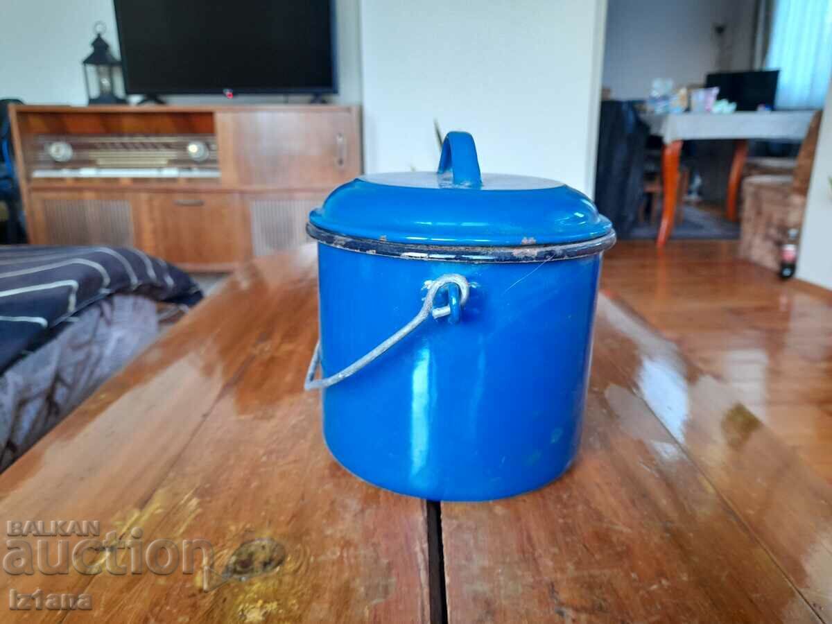 Old enameled saucepan Old enameled saucepan