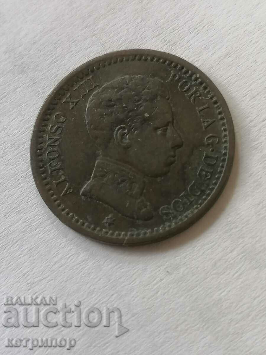 2 centimos 1905 Spain with price 16.00 BGN | € 8.18 2 centimos 1905 Spain with price 16.00 BGN | € 8.18