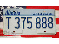 Американски регистрационен номер Табела ILLINOIS