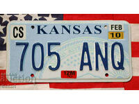 Американски регистрационен номер Табела KANSAS