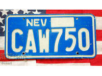 American license plate Plate NEVADA
