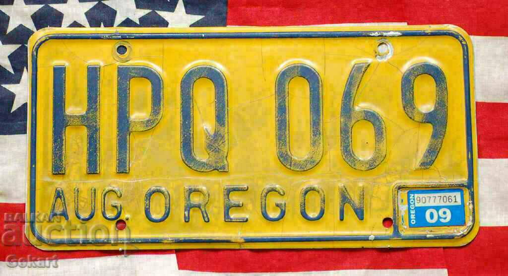 American License Plate Plate OREGON