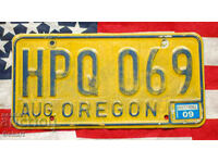American License Plate Plate OREGON