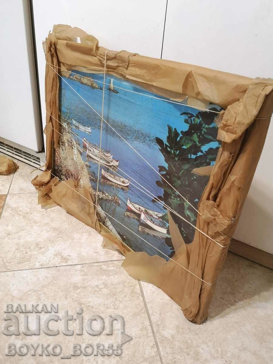 Delivery of Original Bulgarian Social Realism Art Picture Photo