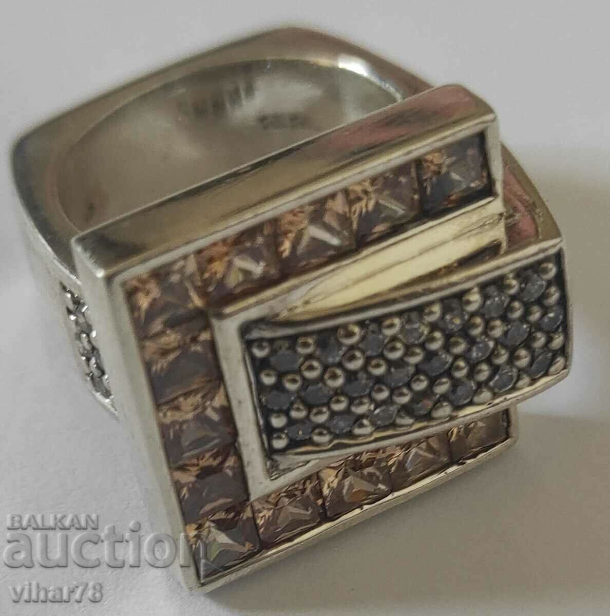 Auction  A very beautiful silver foli foli ring