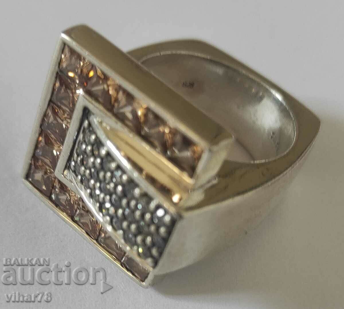 A very beautiful silver foli foli ring - 6 A very beautiful silver foli foli ring - 6