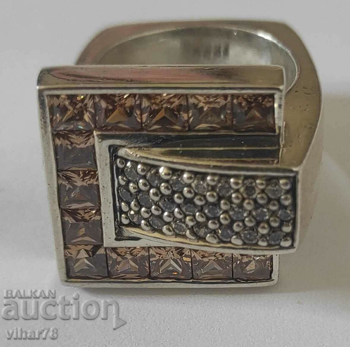 Un inel foli foli argintiu foarte frumos Un inel foli foli argintiu foarte frumos