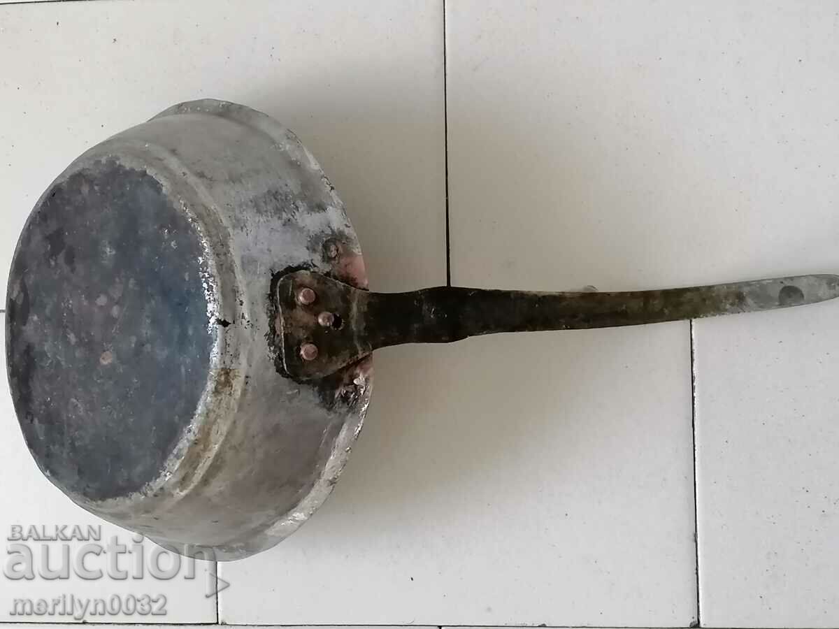 Παλιά κατσαρόλα χαλκού, χαλκού, δίσκος, δοχείο χαλκού - 7 Παλιά κατσαρόλα χαλκού, χαλκού, δίσκος, δοχείο χαλκού - 7
