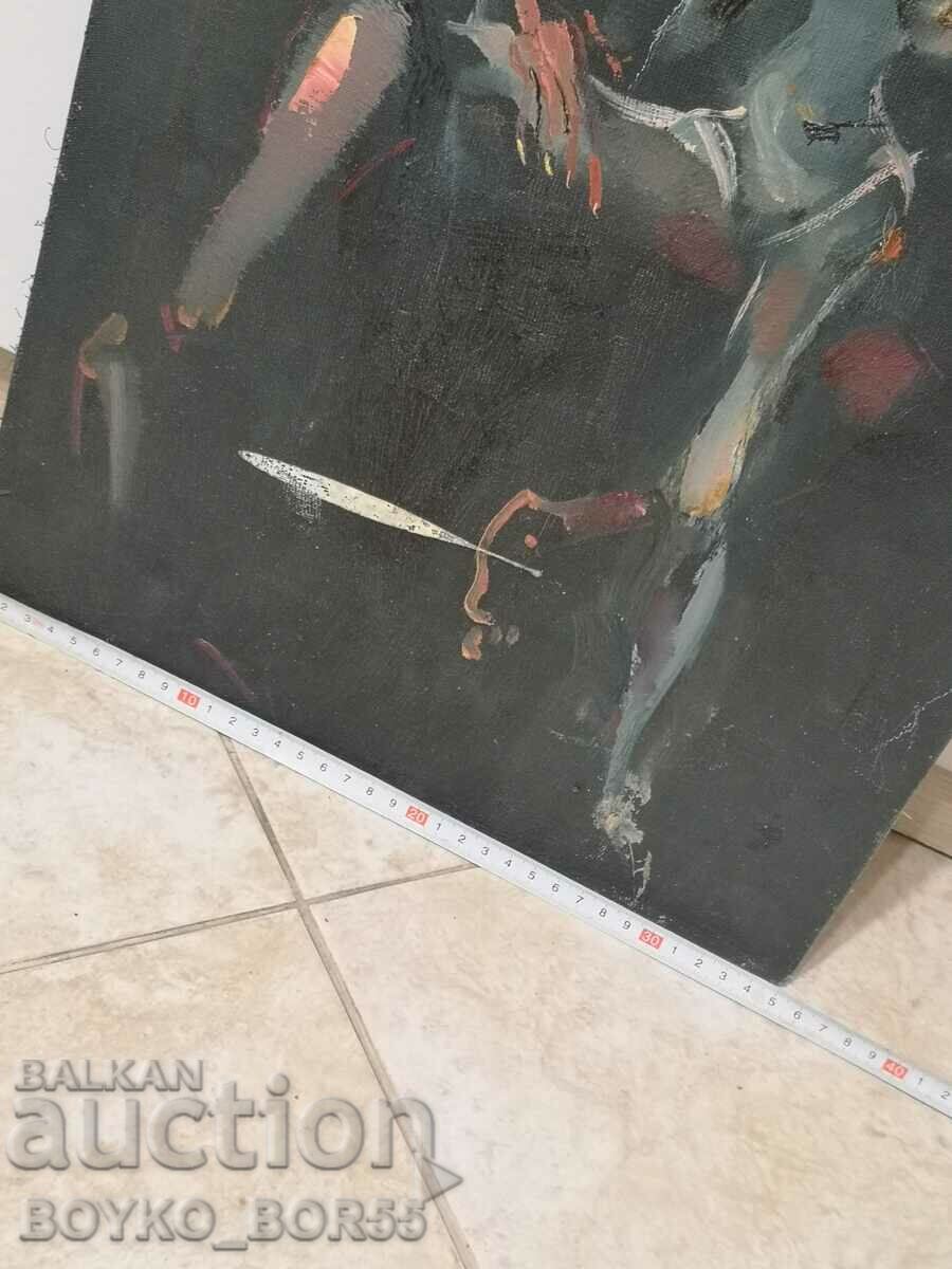 Auction Antique Two-Sided Picture Painting m.b. Phaser 54/35 cm. Auction Antique Two-Sided Picture Painting m.b. Phaser 54/35 cm.