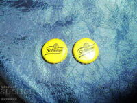 2 pcs. Schweppes caps