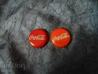 2 pcs. Coca Cola caps