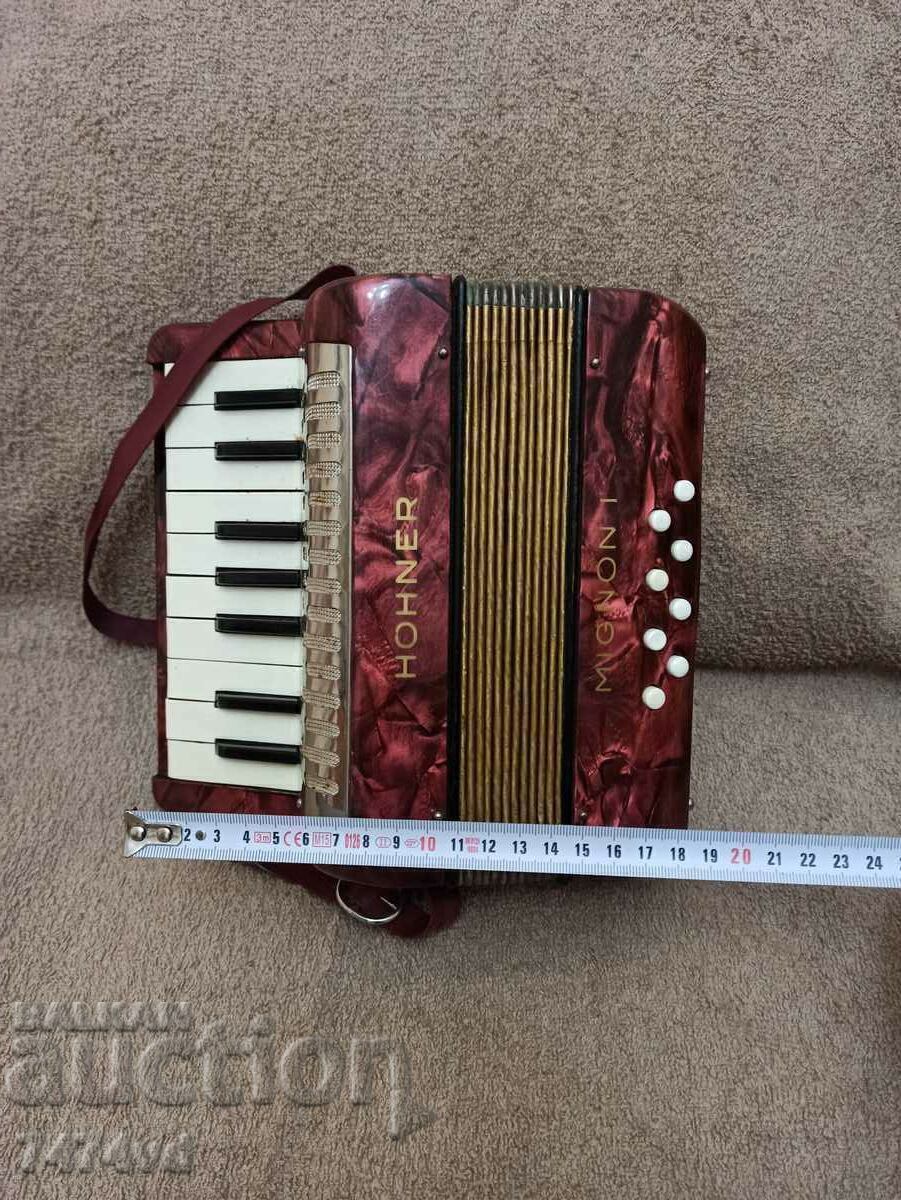 EXTREMELY RARE MINI ACCORDION HOHNER MIGNON 1-8 BASS with price 450.00 BGN | € 230.08 EXTREMELY RARE MINI ACCORDION HOHNER MIGNON 1-8 BASS with price 450.00 BGN | € 230.08