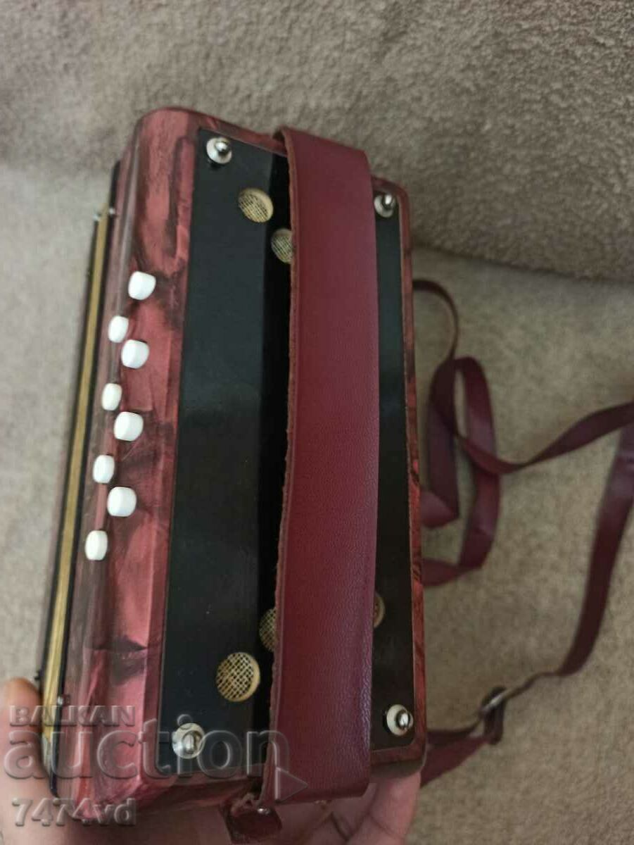 EXTREMELY RARE MINI ACCORDION HOHNER MIGNON 1-8 BASS - 6 EXTREMELY RARE MINI ACCORDION HOHNER MIGNON 1-8 BASS - 6