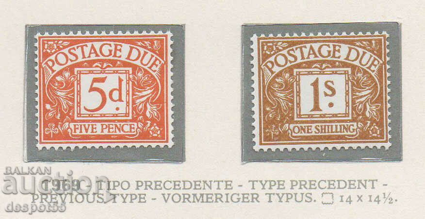 1968. Μεγάλη Βρετανία. Φορολογικά ένσημα. με τιμή 13.50 BGN | € 6.90