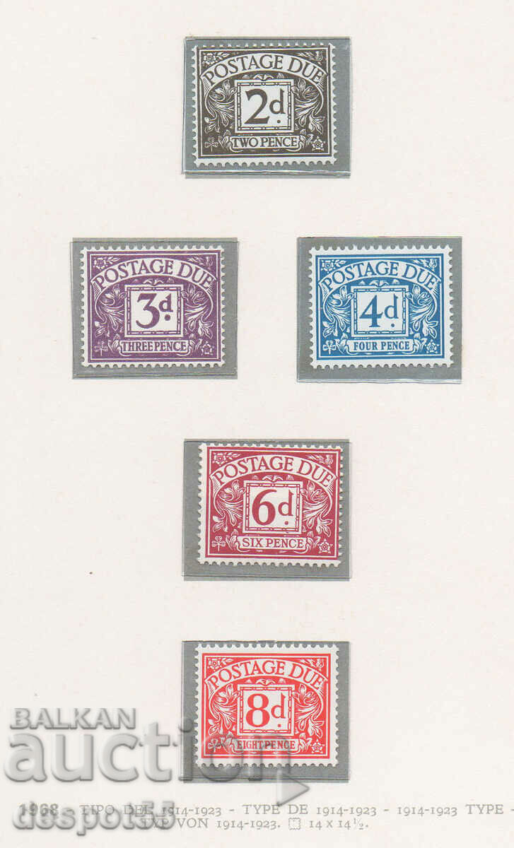 1968. Great Britain. Tax stamps.
