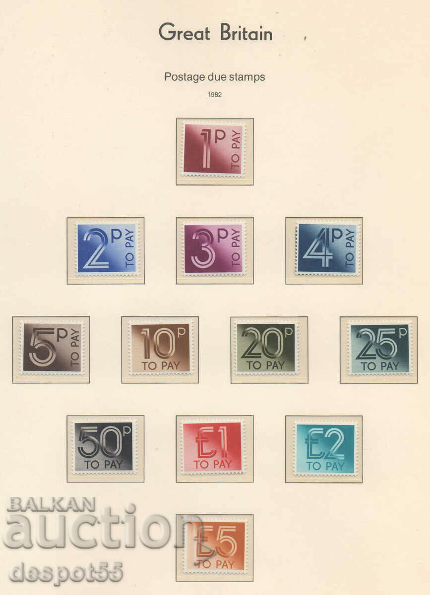 1982. Μεγάλη Βρετανία. Ψηφιακά γραμματόσημα - νέο σχέδιο.