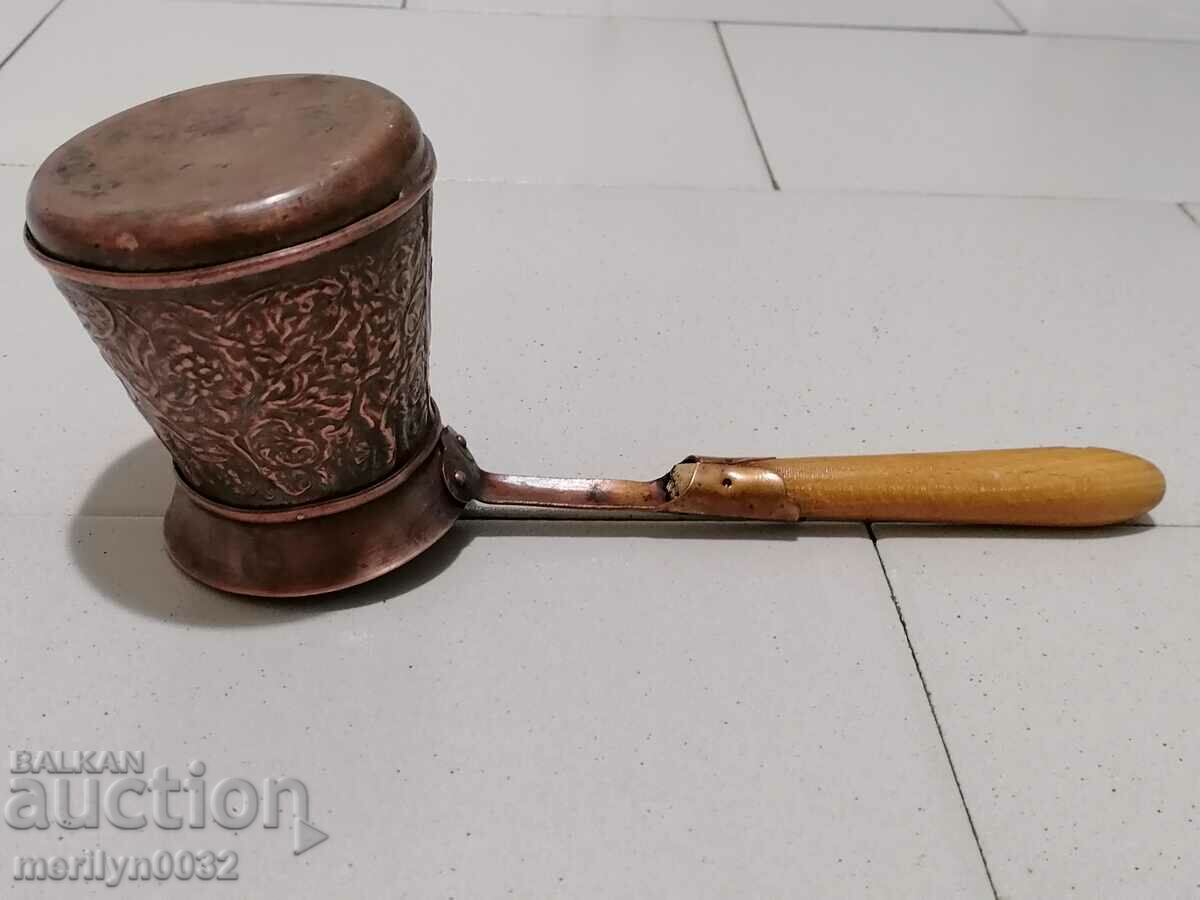 Auction Copper plastic, copper cezve, art coffee pot Auction Copper plastic, copper cezve, art coffee pot