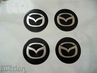 4 Mazda emblems Mazda metal alloy wheels alloy steering wheel
