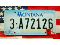 Американски регистрационен номер Табела MONTANA