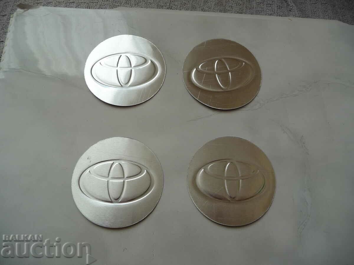 Auction  4 Toyota emblems Toyota metal alloy wheels alloy steering wheel