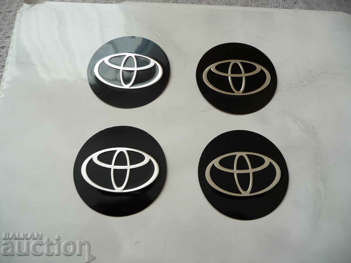 4 Εμβλήματα Toyota Τιμόνι αλουμινίου με μεταλλικές ζάντες αλουμινίου Toyota