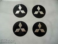 4 Mitsubishi emblems Mitsubishi metal alloy wheels