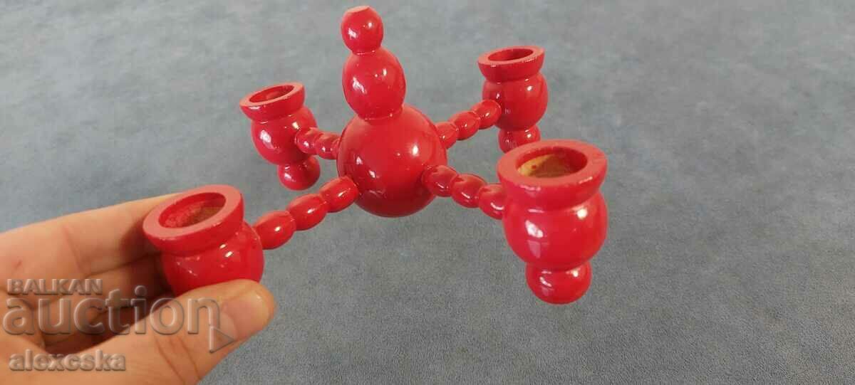 An old wooden candleholder with price 13.00 BGN | € 6.65 An old wooden candleholder with price 13.00 BGN | € 6.65