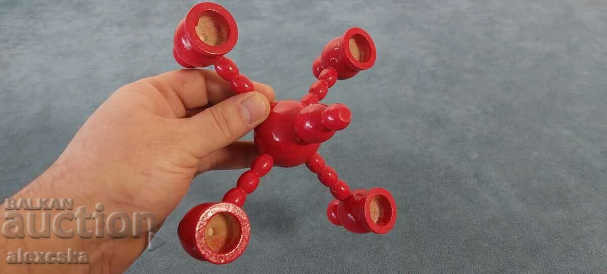 Delivery of An old wooden candleholder Delivery of An old wooden candleholder