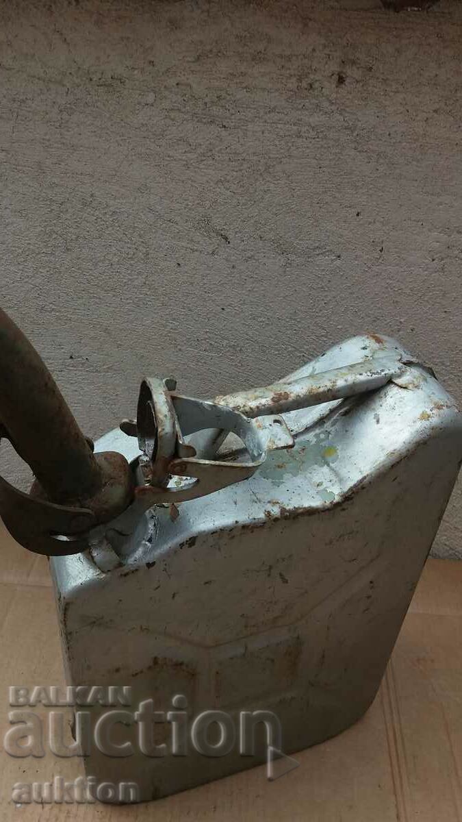 MILITARY METAL TUBE WITH FUNNEL AND MARKING 20 LITERS with price 15.99 BGN | € 8.18 MILITARY METAL TUBE WITH FUNNEL AND MARKING 20 LITERS with price 15.99 BGN | € 8.18