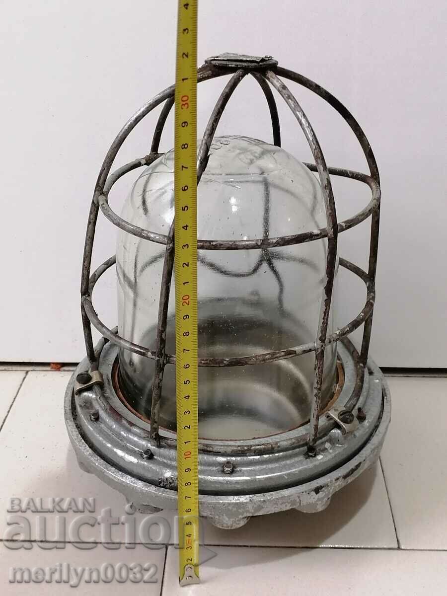 Old industrial anti-explosion lamp from underground mine NRB Old industrial anti-explosion lamp from underground mine NRB