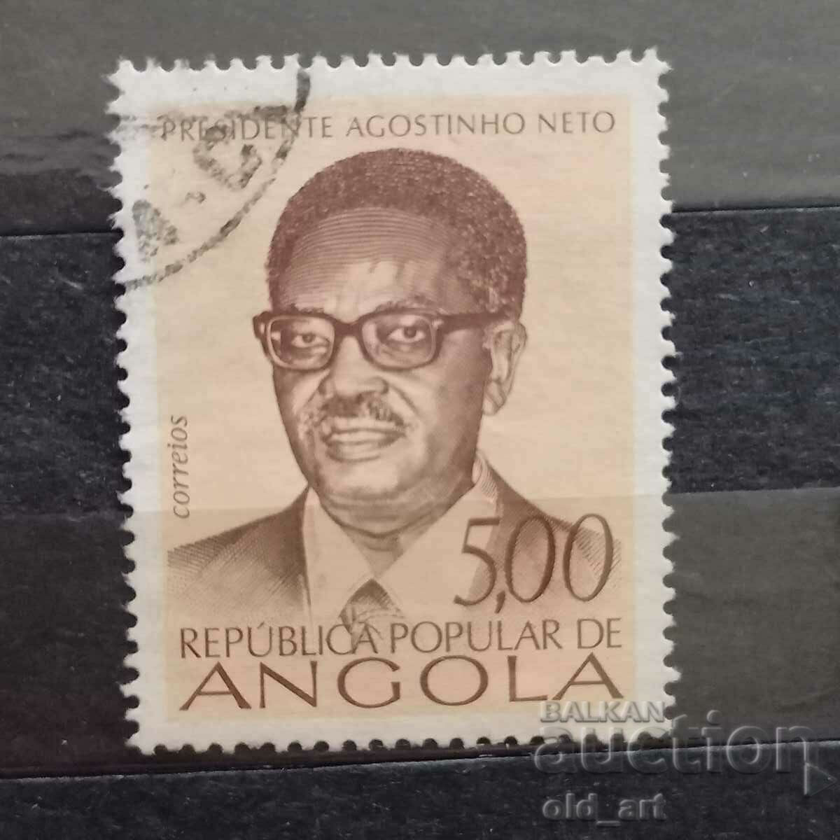 timbru poștal - Angola, 1976, Agostino Neto