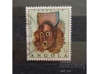 Timbr poștal - Angola, 1976, Mască din lemn