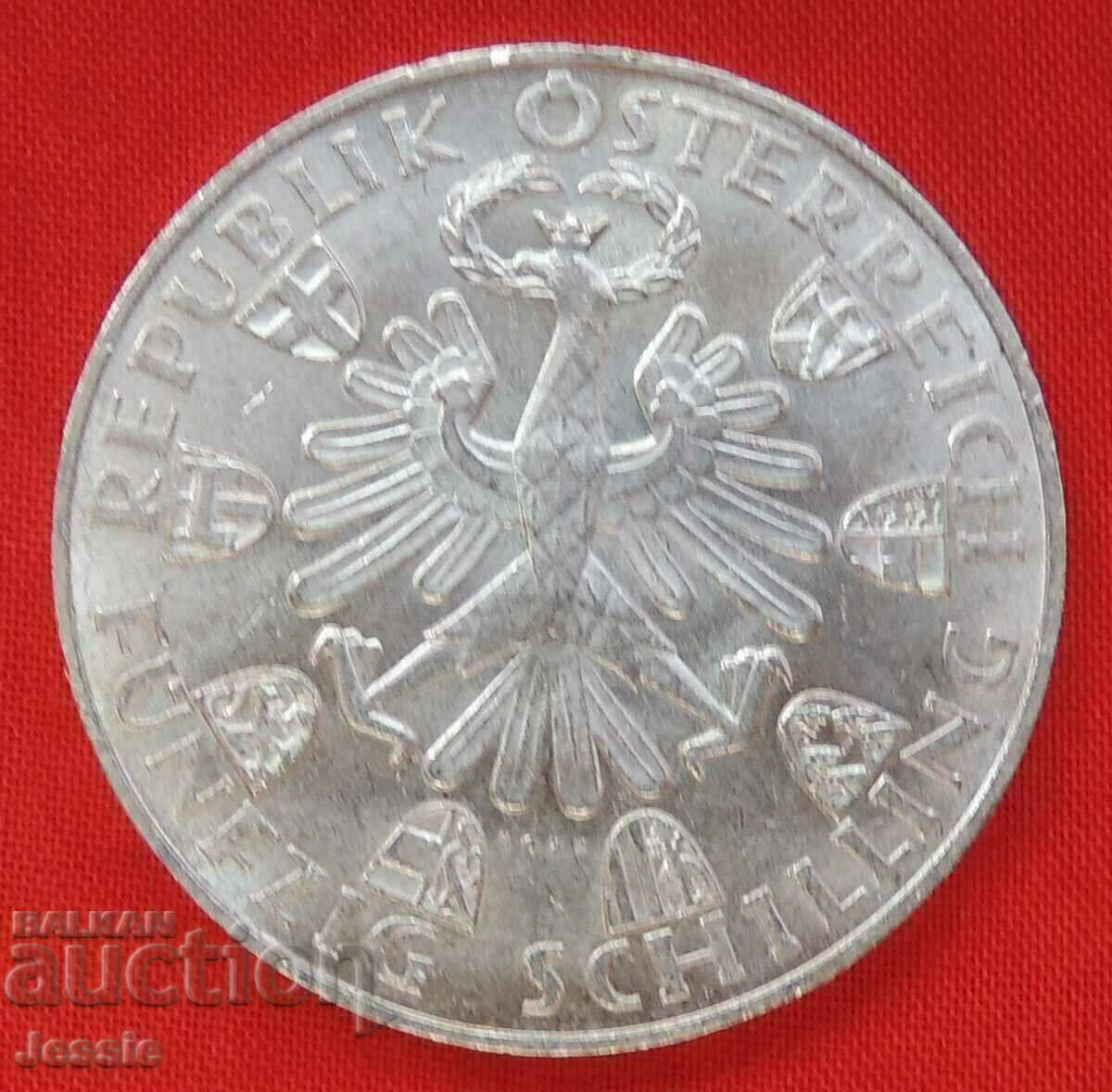 50 Shilling Austria Silver 1959-COLLECTION-QUALITY-