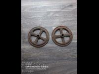 OLD CAST IRON STAND STANDS-2 pcs