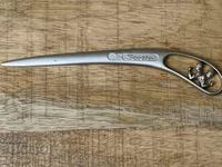 Стар красив метален нож за писма-"SORTIS"